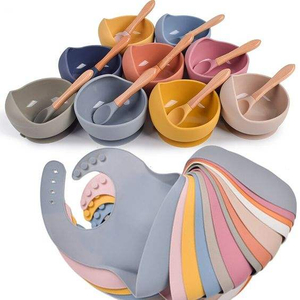 Ayı Kaşık ve &Ccedil;atal Seti ile Gıda Sınıfı Silikon Bebek Emme Kasesi – Kendi Kendine Besleme Eğitimi | OEM Toptan Satış