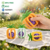 Silikon-Ananas-Baby-Rasselball – 4-in-1-Kau-, Rassel-, Greif- und H&auml;ngespielzeug | OEM-Gro&szlig;handel