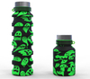 Zusammenklappbare Silikon-Wasserflasche mit individuellem Aufdruck „Halloween“ – 18-Unzen-BPA-freie faltbare Geschenkflasche f&uuml;r Kinder | OEM-Werbegeschirr f&uuml;r den Urlaub
