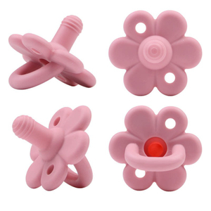 Ciuccio per neonati in silicone - Tettarella rotonda simmetrica classica, spettro completo a 8 colori, da 0-6 ma 18 mesi | Produttore OEM certificato EN 1400 e CPC