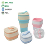 Zusammenklappbares Kaffeetassen-Set aus Silikon – Eltern und Kind 550 ml + 300 ml, faltbarer Reisebecher, BPA-frei, OEM-Gro&szlig;handel