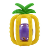 Silikon-Ananas-Baby-Rasselball – 4-in-1-Kau-, Rassel-, Greif- und H&auml;ngespielzeug | OEM-Gro&szlig;handel