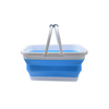 Seau pliable en silicone de 12 L avec double poign&eacute;e – Seau &agrave; eau pliable portable et &eacute;tanche pour l'ext&eacute;rieur, le lavage de voiture et la p&ecirc;che | OEM personnalis&eacute;