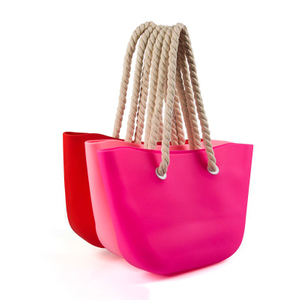 Bolso de playa Tote de silicona personalizado - Fabricante de bolsos de moda impermeables