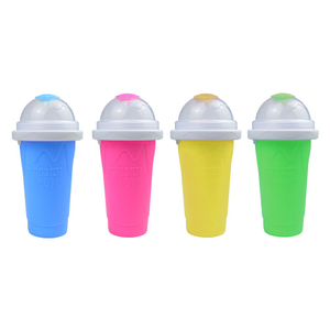 Tasse &agrave; presser en silicone de qualit&eacute; alimentaire – Machine &agrave; boissons glac&eacute;es instantan&eacute;es avec sac de glace int&eacute;gr&eacute; | OEM personnalis&eacute; disponible