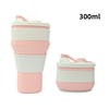 Silikon Katlanabilir Kahve Fincanı Seti - Ebeveyn ve &Ccedil;ocuk 550ml + 300ml, Katlanabilir Seyahat Kupa, BPA İ&ccedil;ermez, OEM Toptan Satış