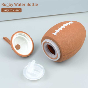  Botella de agua de silicona Rugby: merchandising del club de fans, a prueba de ca&iacute;das y con marca personalizada